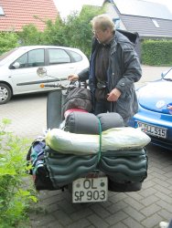 Fertig gepackt, bereit zur Abfahrt