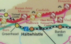 Infotafel am Hadrianswall