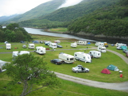 Zeltplatz am Loch Leven