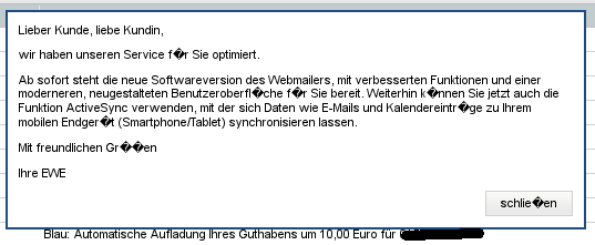 Webmail modernisiert