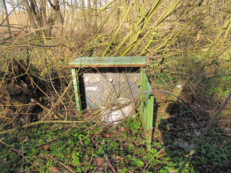 Schaltkasten auf Campingplatz