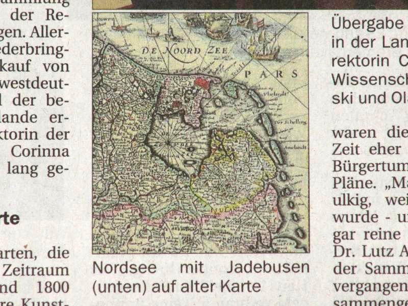 Karte präsentiert mit Jadebusen