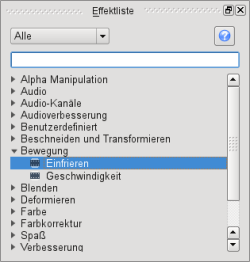 Effektliste