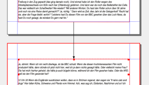 2 Textrahmen mit Verkettung