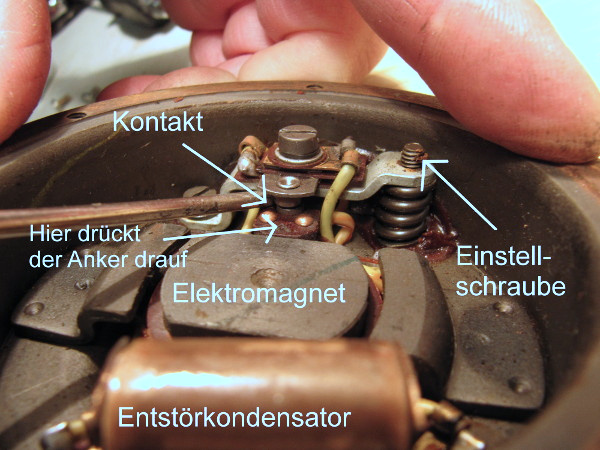 Das Innenleben der Hupe