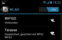 Die Wlan-SD-Karte auf der Optik