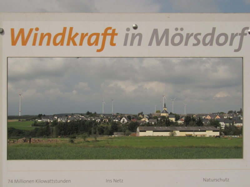 Mörsdorf Aussichtpunkt Schild