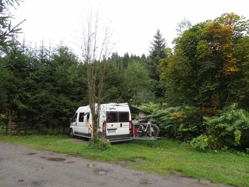 Auf dem Campingplatz Polstertal