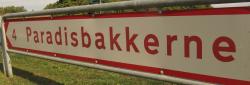 Paradisbakkerne-Schild