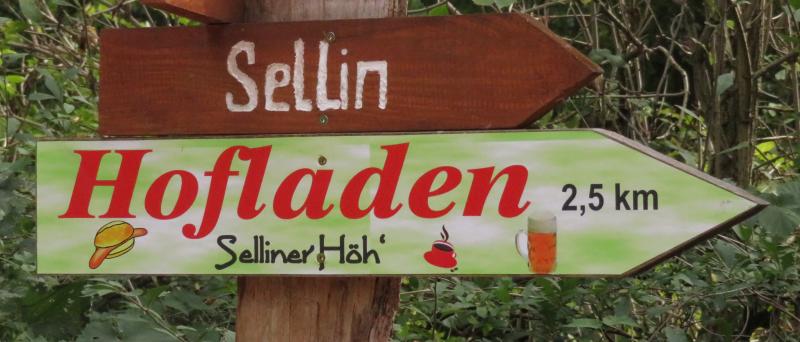 Sellin-Hofladenschild