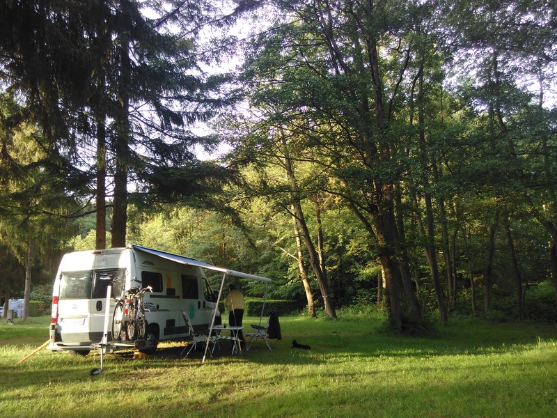 Auf dem Campingplatz Girtenmühle bei Losheim am See