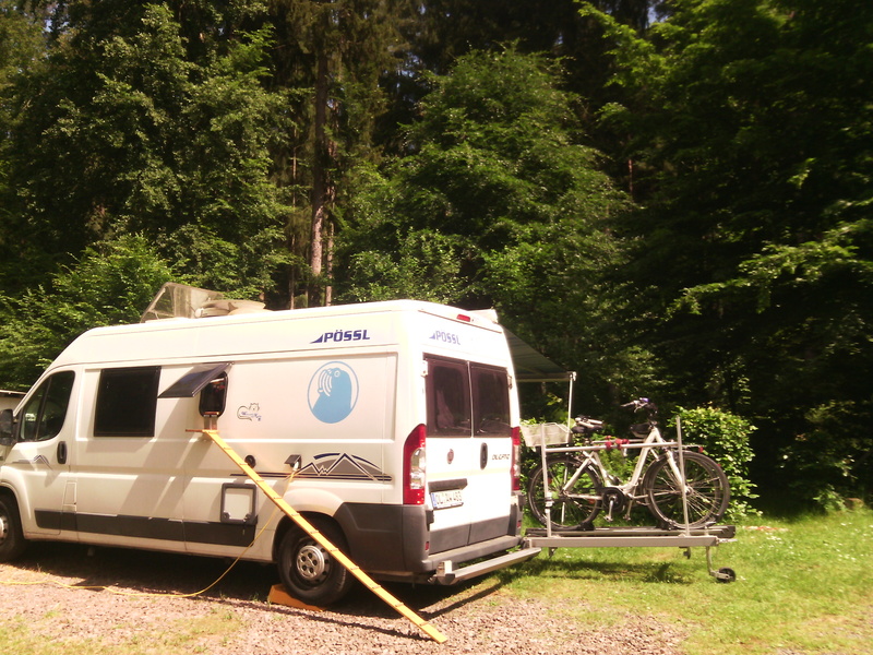 Auf dem Campingplatz Berwartstein