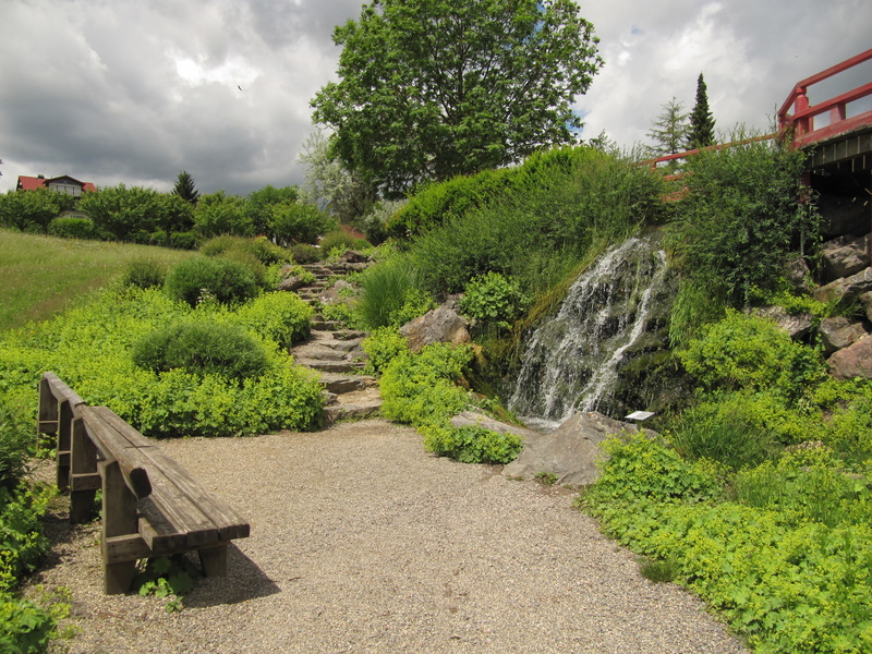 Japanischer Garten Wasserfall