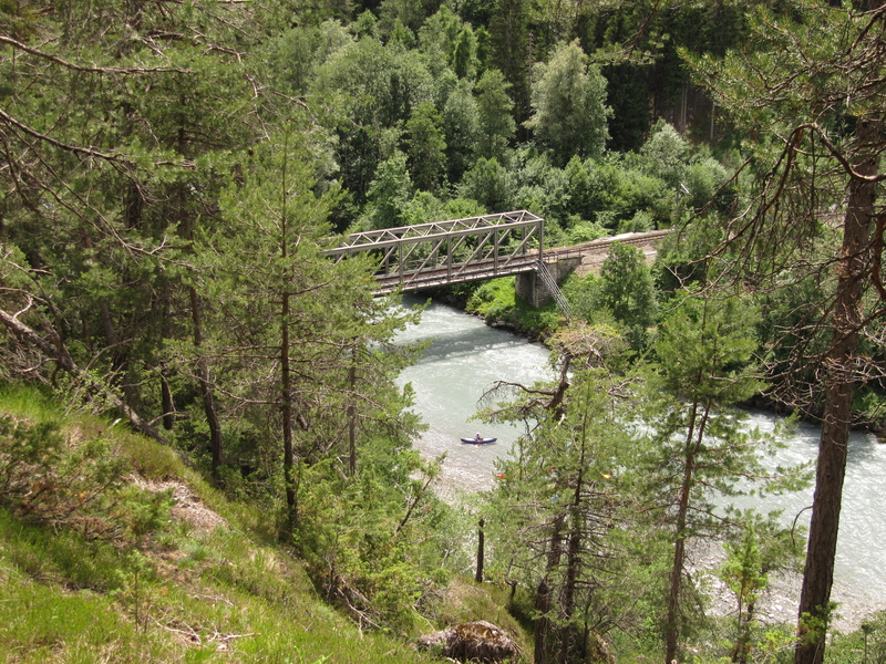 Eisenbahnbrücke von oben