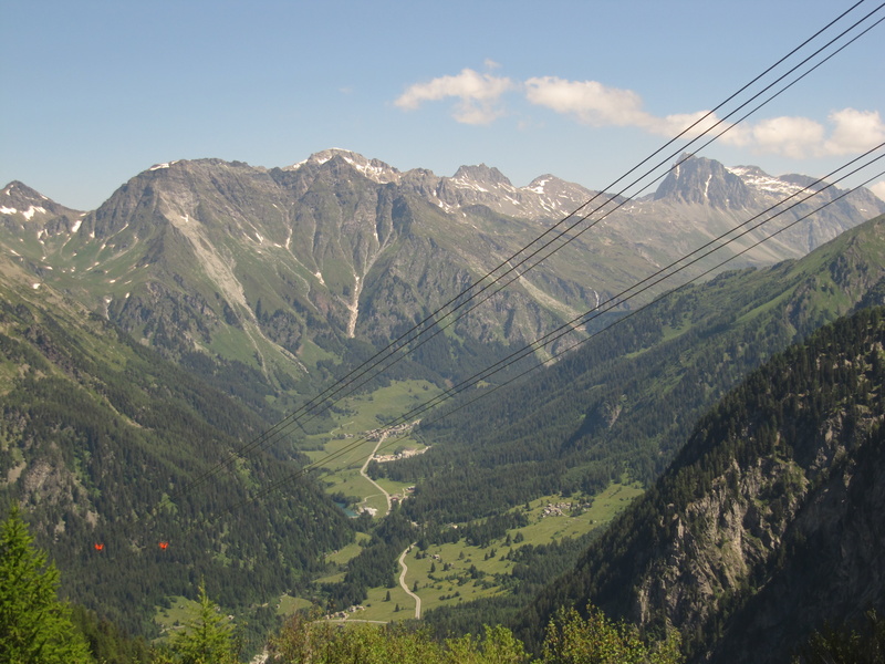 Blick nach Osten ins Bergell