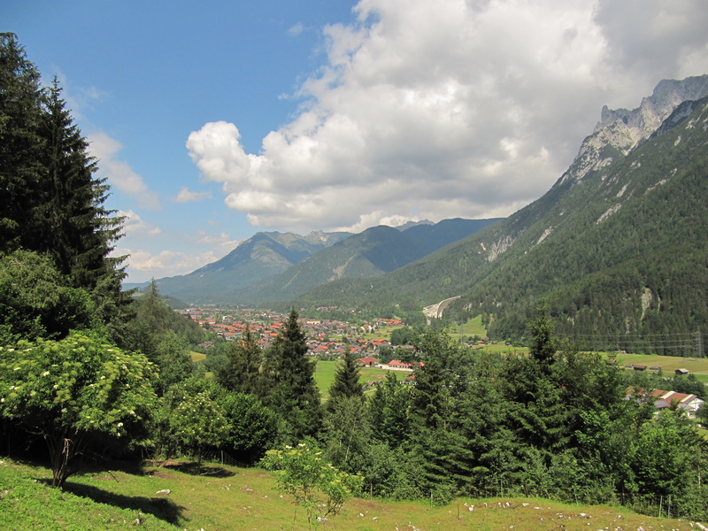 Blick auf Mittenwald