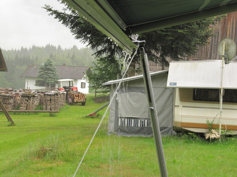 Auf dem Campingplatz Waldhof