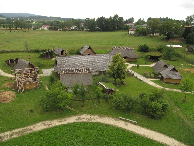 Dorf von oben