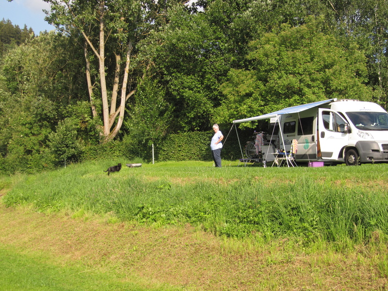 Unser Stellplatz dort