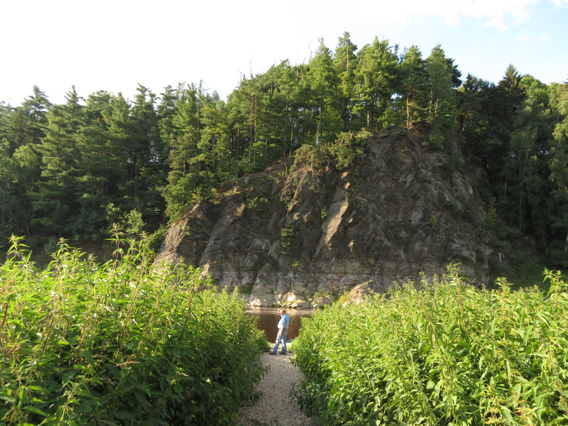 Der Trepplesfelsen an der Saale