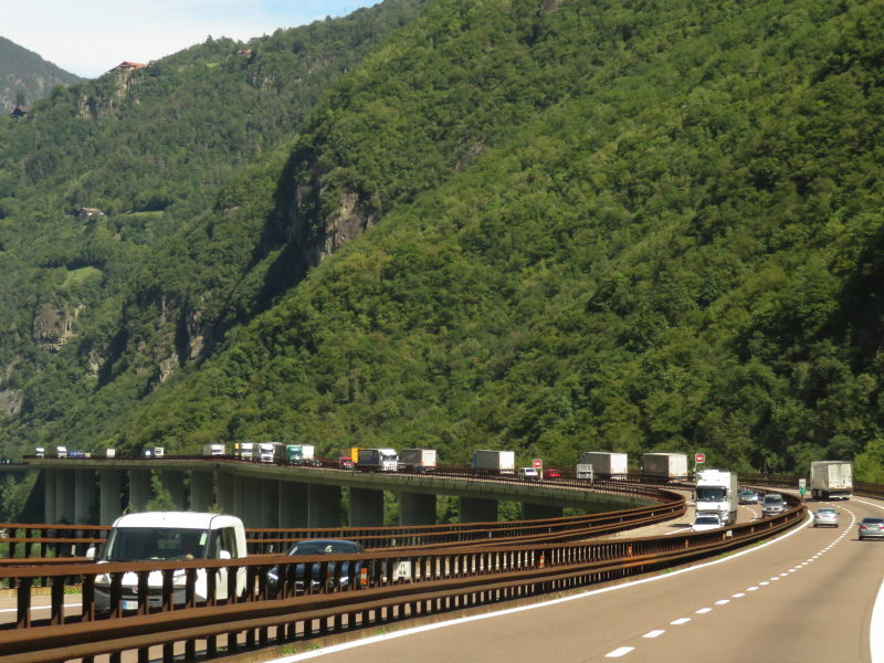 Auf der Brenner-Autobahn