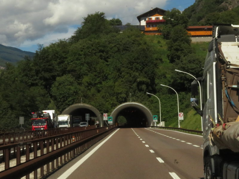 Auf der Brenner-Autobahn