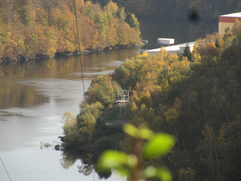 Die Hängebrücke an der Bodetalsperre 9