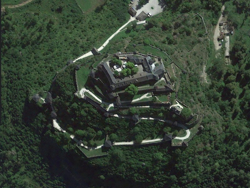 Google-Satellitenbild der Burg