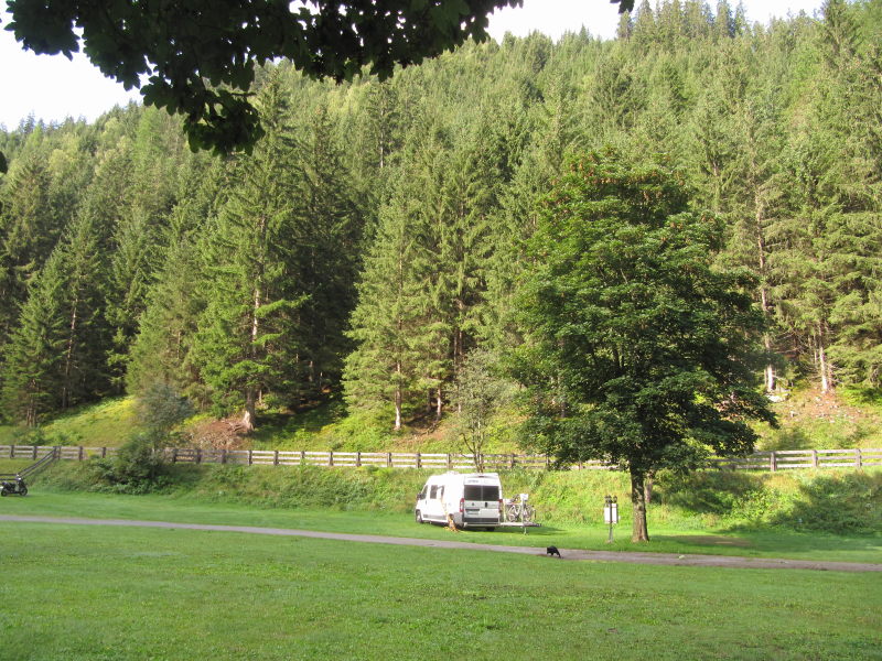 Unser Stellplatz in der Sonne