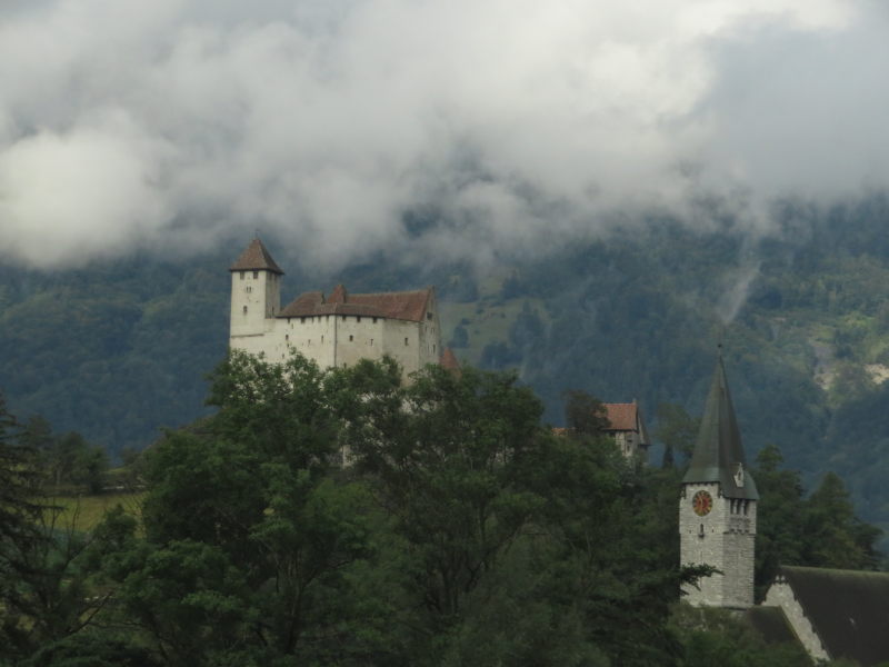 Eine Burg in Liechtenstein