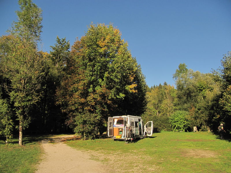 Unser Stellplatz in Lunz am See