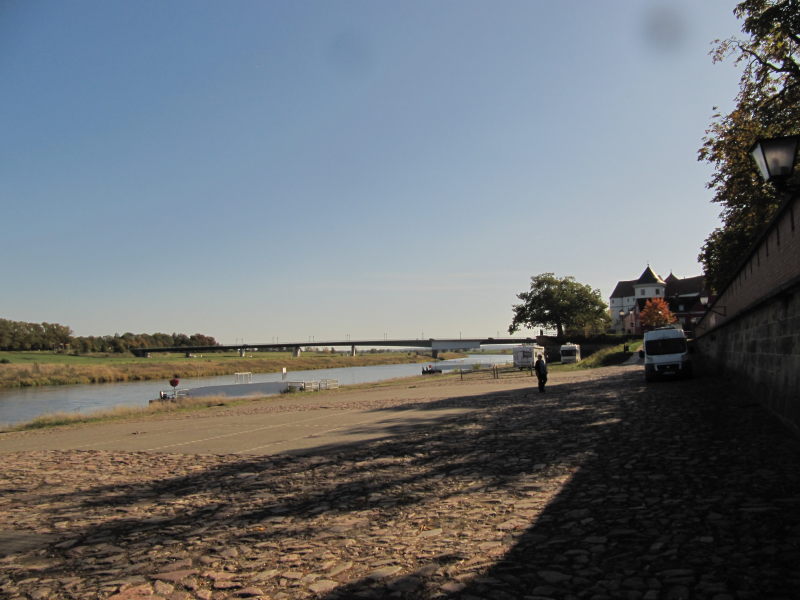 Pause in Torgau direkt an der Elbe 1