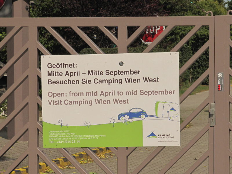 Campingplatz Neue Donau in Wien 2