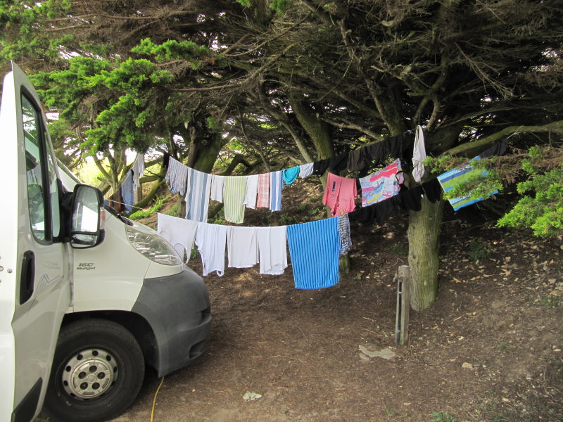 Waschtag auf dem Grand Large Campingplatz 2