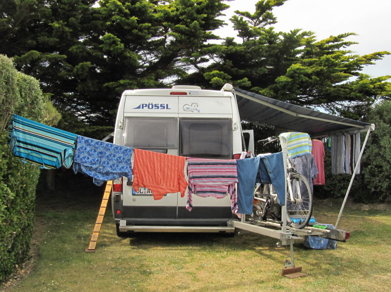 Waschtag auf dem Grand Large Campingplatz 1