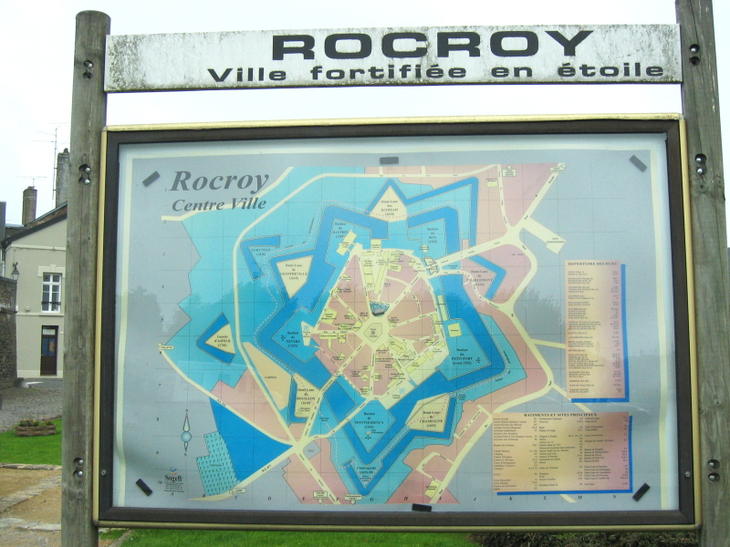 Stadtplan von Rocroi