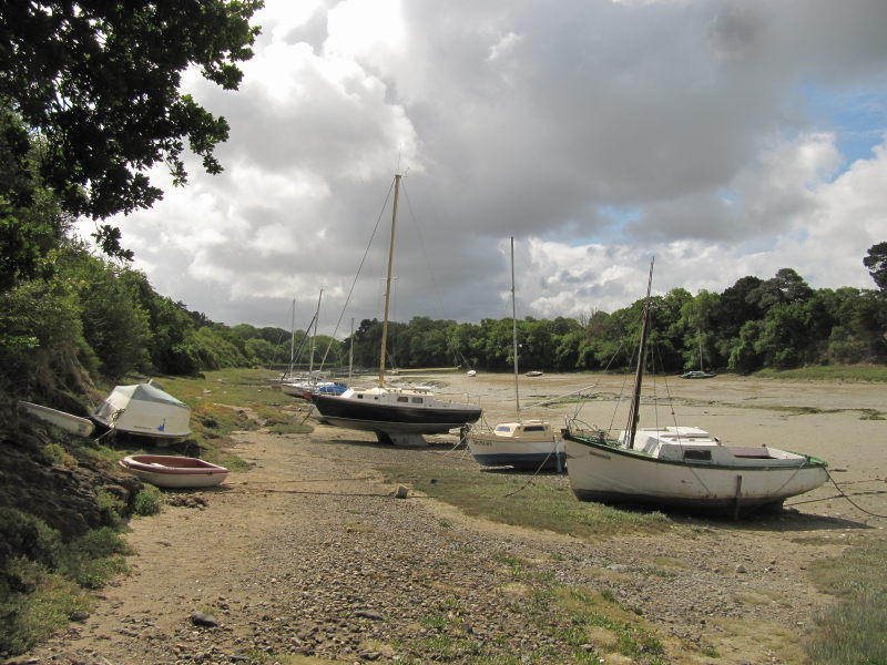 Die Rotheneuf-Bucht ohne Wasser 9