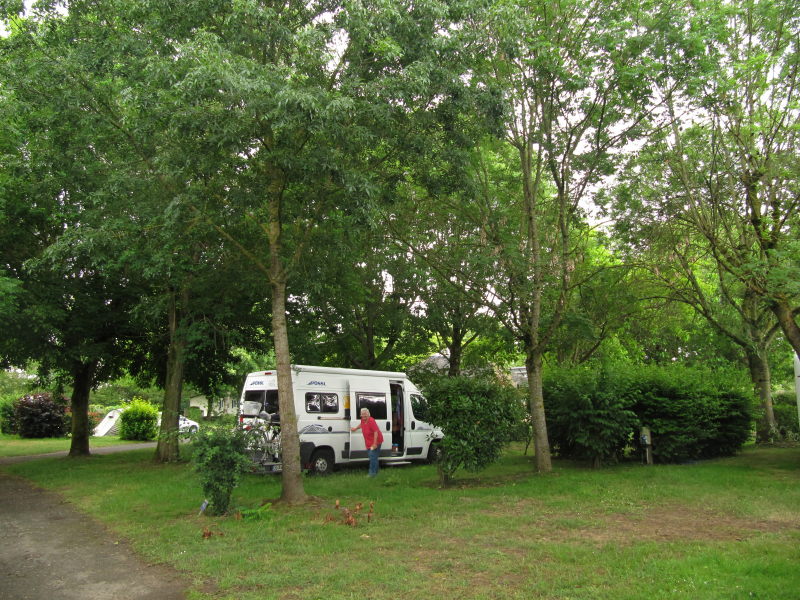 Unser Stellplatz in Saumur