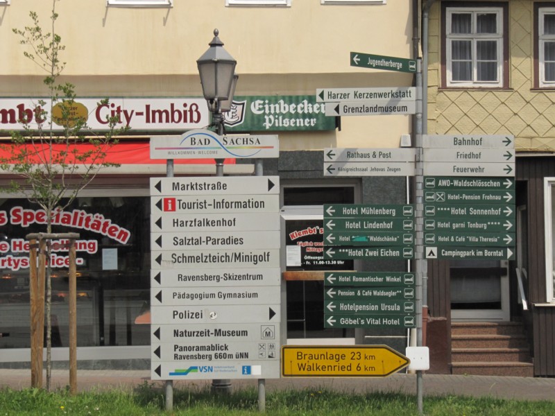 Schilder aus der Stadt Bad Sachsa 1