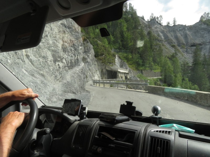 Fahrt vom Albulapass nach Carrera 2