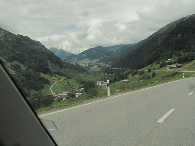 Blick zur Passhöhe Oberalppass