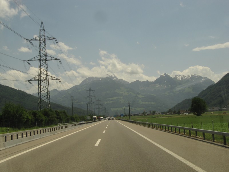 Bilder von der Fahrt von Kandern nach Bad Ragaz