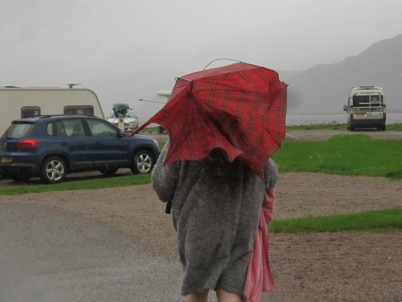 Regenbilder vom Campingplatz Corran 4