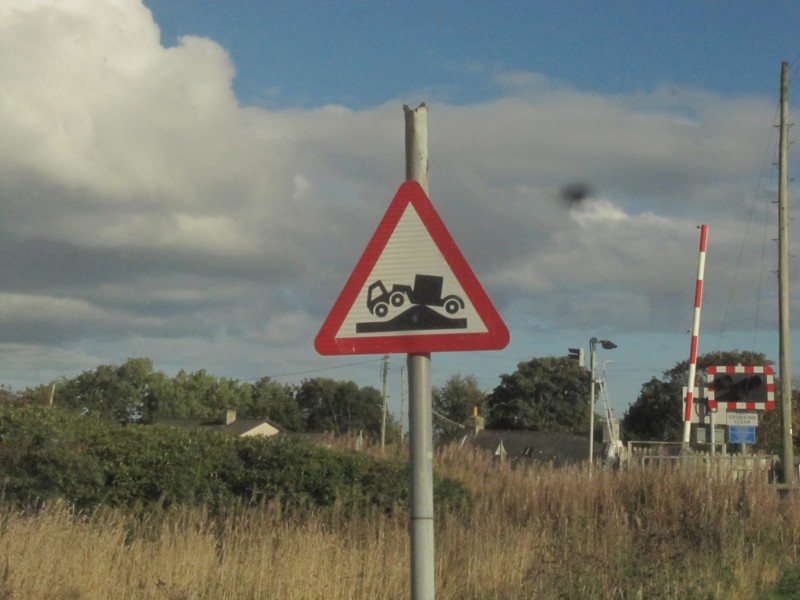 Fundbild am Bahnübergang