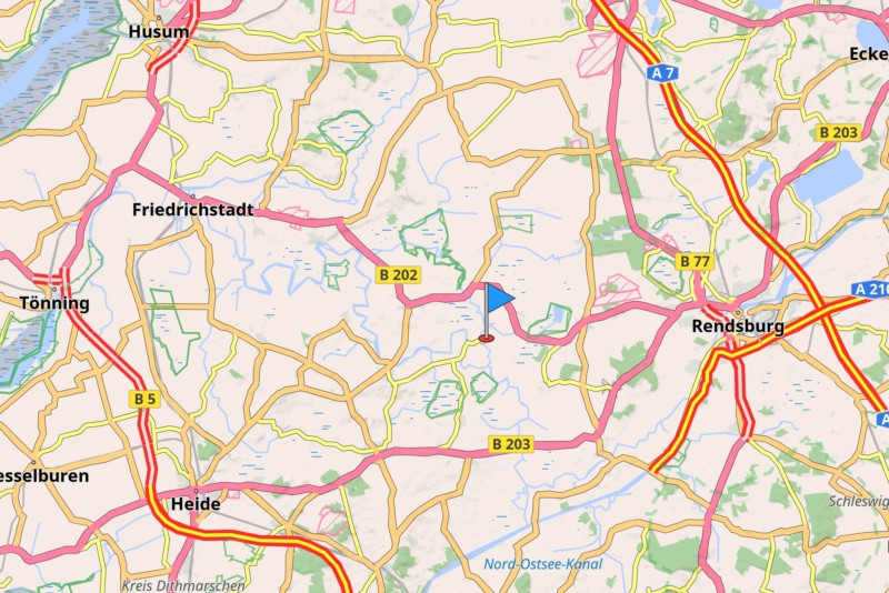 Karte von Schleswig-Holstein