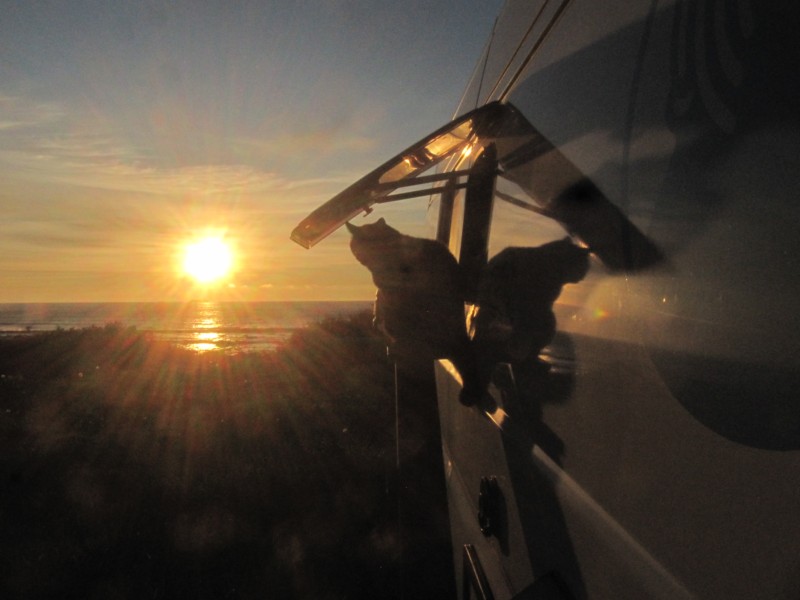 Sonnenuntergang in Ervik