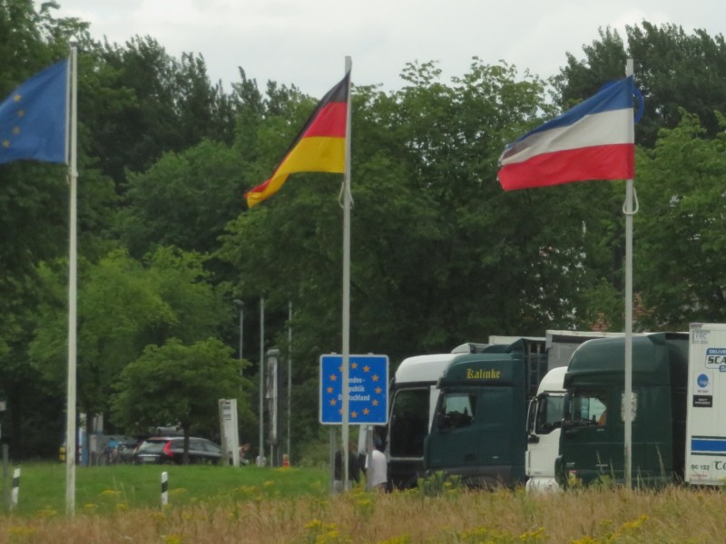 Fahrt von Seeland zum Platz Hohner Fähre 13