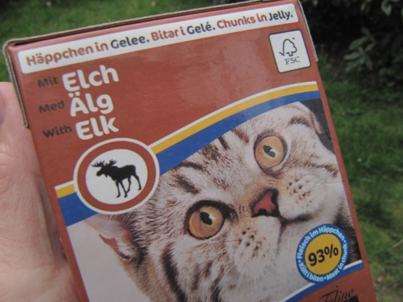 Katzenfutter Elch