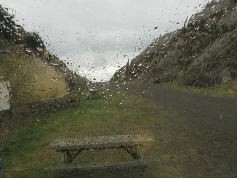 Regen auf dem Platz Vagan