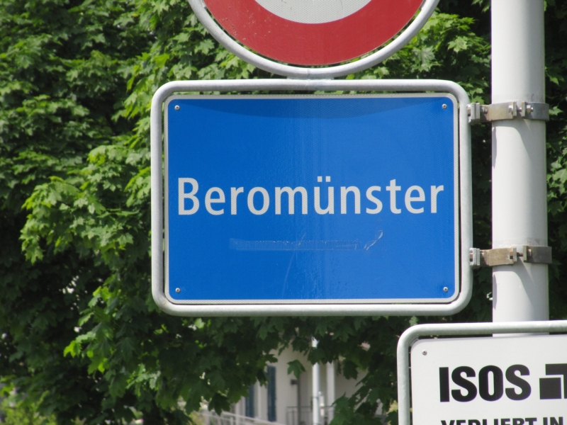 Beromünster Ortsschild 2